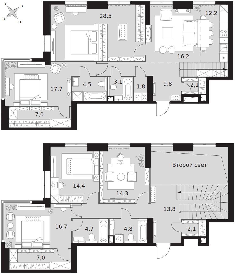 Архитектор — Квартира · 180,7 м²